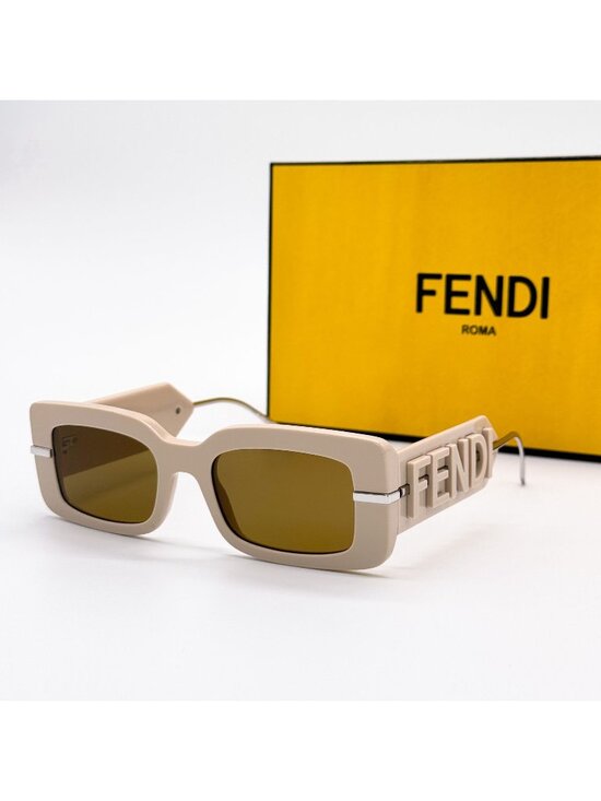 NEW FENDI SUNGLASSES FE40133I 57E BEIGE WOMEN EYEWEAR FENDI main image 10